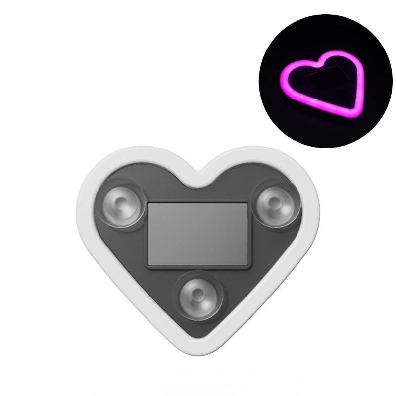 1 шт./2 шт. Солнечный автомобильный атмосферный светильник в форме сердца, декоративный светодиод для окна автомобиля с регулируемыми цветами и креплением на присоске