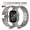 Титановый ремешок для Apple Watch Ultra 3 2 1 49 мм Металлический ремешок для IWatch 11 46 мм 10 9 8 7 45 мм 6 5 4 SE 3 44 мм SE 2 SE Мужской браслет
