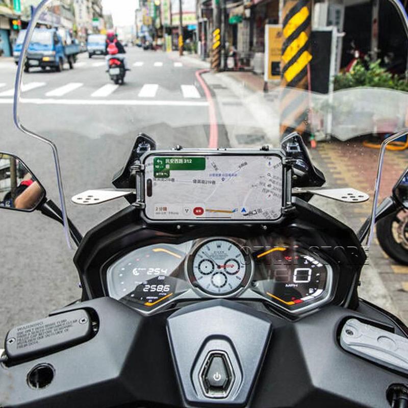 AK550 Premium New Motorcycle Accessories Phone Holder Stand GPS Navigation Plate Bracket For Kymco Ak550 ak550 AK 550