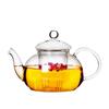 Жаропрочный стеклянный чайник с ситечком