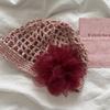 Spring and summer hand-woven hollow bald hat women's crochet ethnic style fringed pullover hat bohemian style knitted