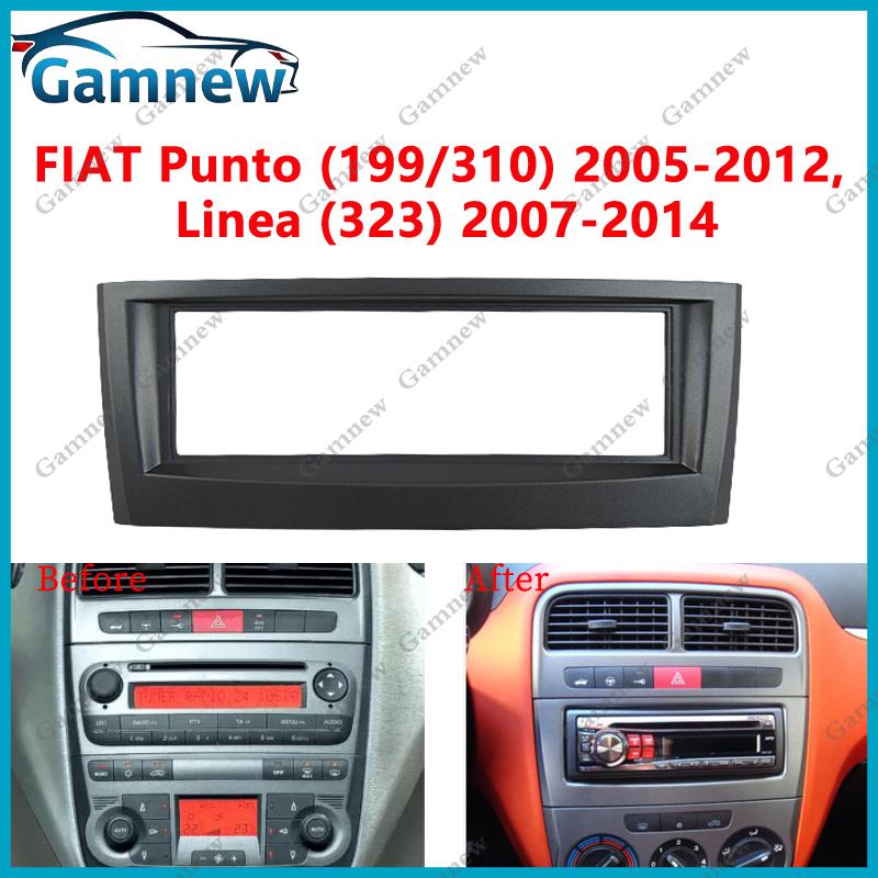 1DIN Автомобильная рамка для радиопанели для Fiat Siena Punto Palio 500 Weekend Комплект рамок для установки Фронтальная панель