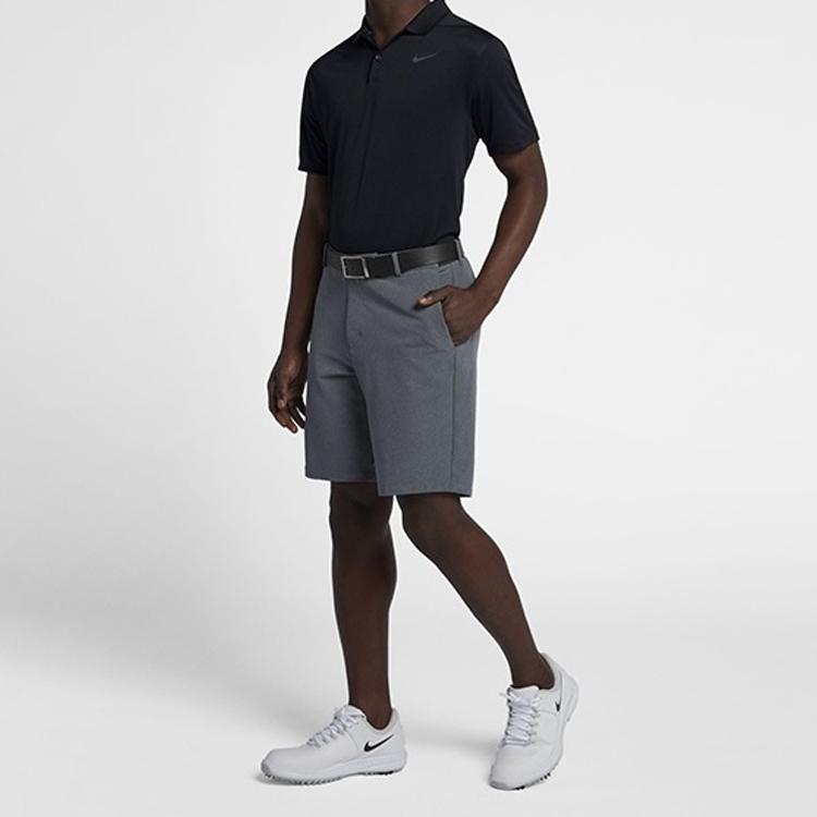 Nike Dry Victory Golf Sports Повседневная мужская футболка-поло с коротким рукавом Черная 891858-010