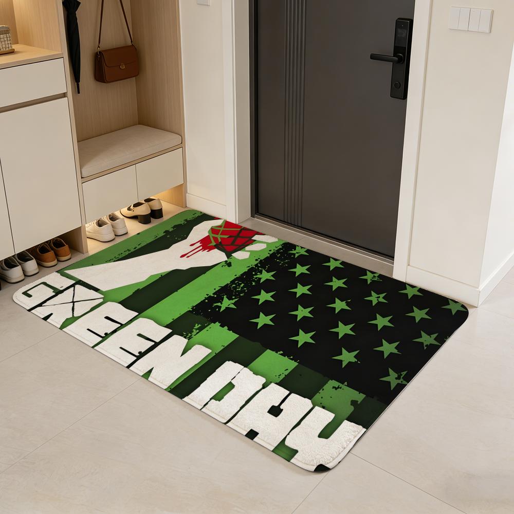 Коврик для пола G-Green Day, коврик для двери из фланели, нескользящий, впитывающий, моющийся, для помещений, домашний ковер
