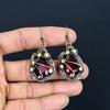 Red Garnet Earrings Gemstone Jewelry, 999 Copper Wire Wrapped Handmade Earrings, Latest Design Jewelry