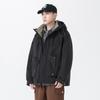 Winter New Hooded Men's Down Jacket White Duck Down Thickened Loose Warm Jacket Men's Jacket Work Wear
