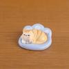 Sleeping Animal Ornament Mini Adorable Cat Dog Pig Rabbit Desktop Decoration for Micro-Landscapes Cars