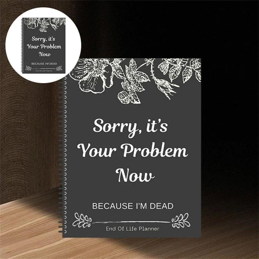 Stress-Reducing End of Life Planner I'm Dead Now What Book Planner Guided When I'm Gone Workbook Estate Planning Binder