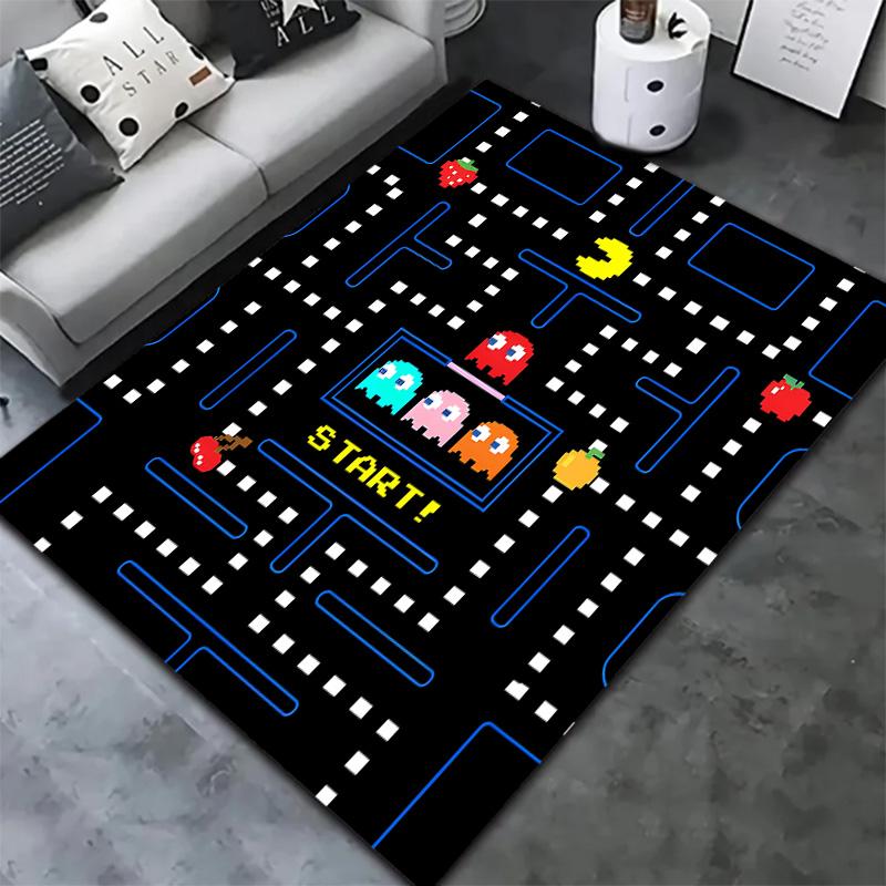 Pacman Carpet Rug For Living Room Bedroom Home Sofa Decoration Kids Play Nonslip Floor Mat