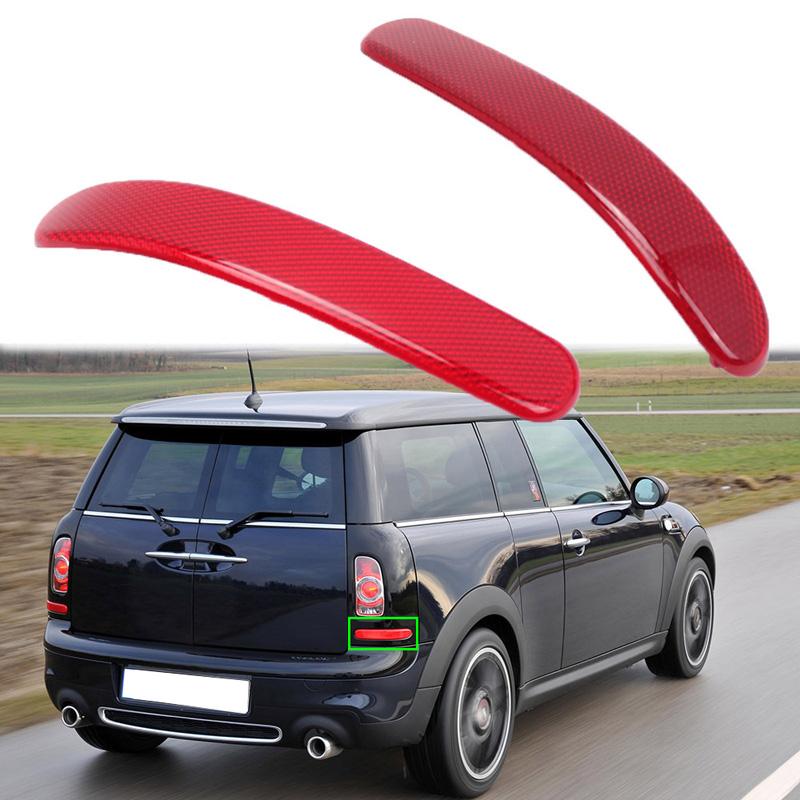 Red Lens Car Rear Bumper Reflector Lights Housing Replacement for BMW for Mini Cooper Clubman R55 2008-2014 Night Driving Safety Warning Lamp