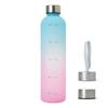 TRIP.INN Water Bottle with Time Marker, 1 Liter, Lightweight and Stylish, Blue and Pink