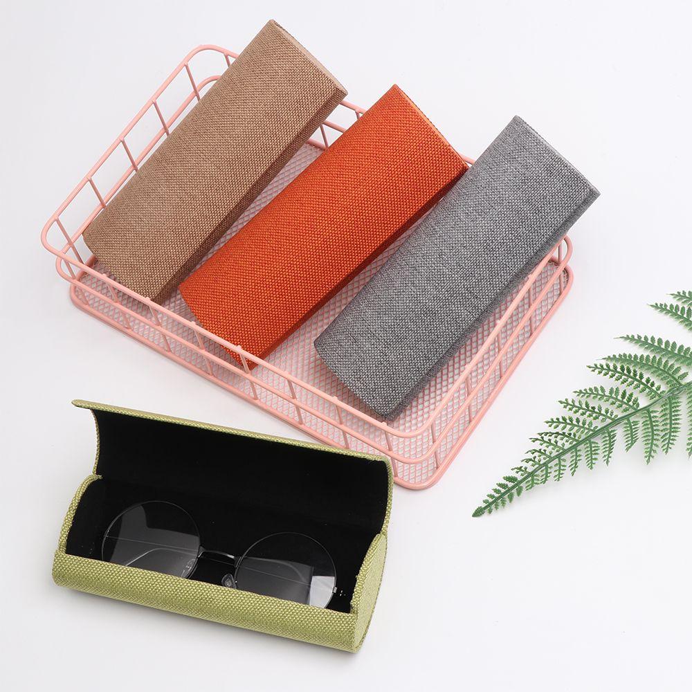 Handmade Pouch Bag Folding Eyewear Case Spectacle Case Sunglasses Protector Oval Glasses Box