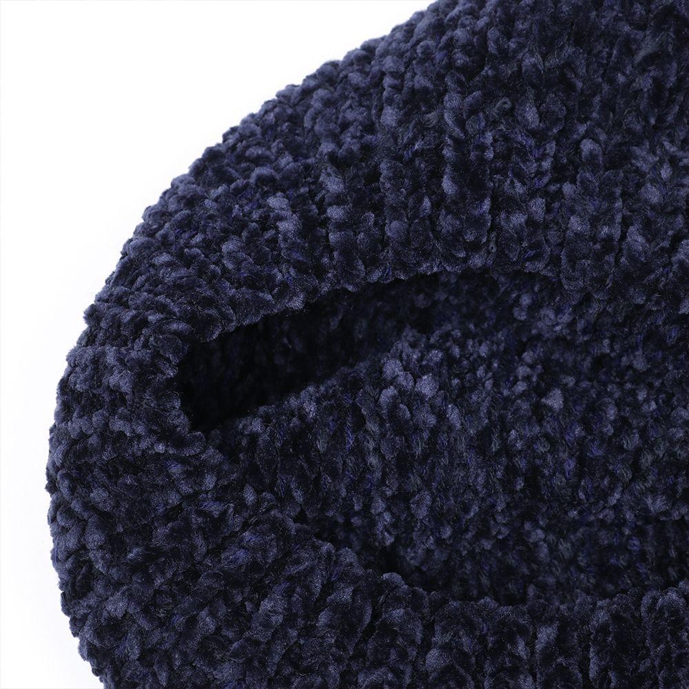Soft Chenille Knitted Beret Hat Knitted Plain Beret Cap New Warm Winter Hat Spring, Autumn, Winter