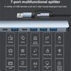 USB C Hub 7 Ports Multi USB Splitter Type C Dock Station USB 3.0 2.0 PD Adapter for Xiaomi MacBook Pro Plug and Play Support U Disk Keyboard Mouse