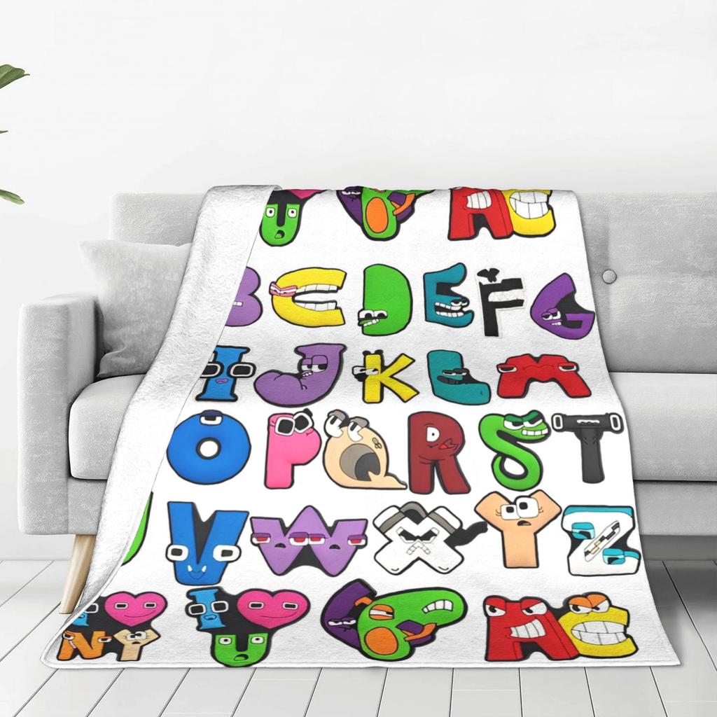 Одеяло-покрывало Alphabet Lore Флис Буквы Теплое Плед для Спальни Дивана Спальни Квилт