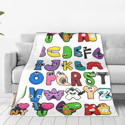 Одеяло-покрывало Alphabet Lore Флис Буквы Теплое Плед для Спальни Дивана Спальни Квилт