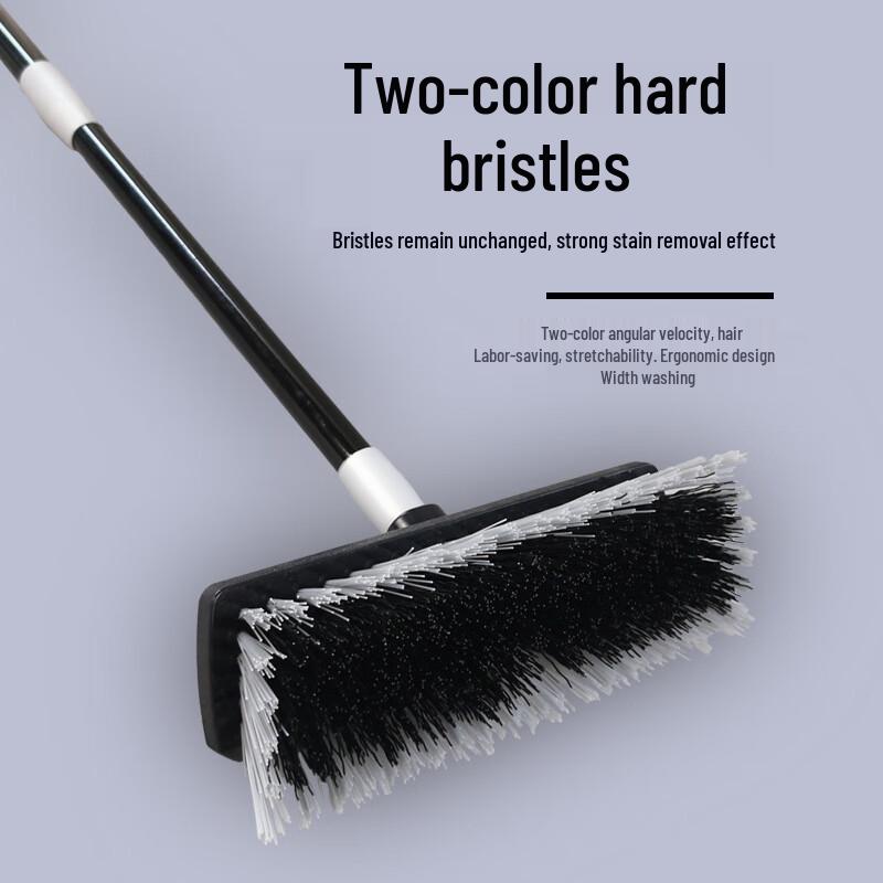 Chuangwubang Telescopic Long Handle Stiff Bristle Cleaning Brush