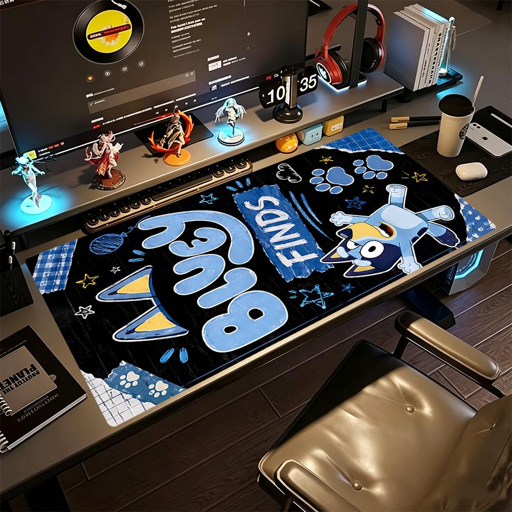 Bluey Large Mouse Pad Office Mouse Mats Ultra-Long Desk Mat Non-Slip Rubber Bottom Perfect Gift for Gamers And Professionals