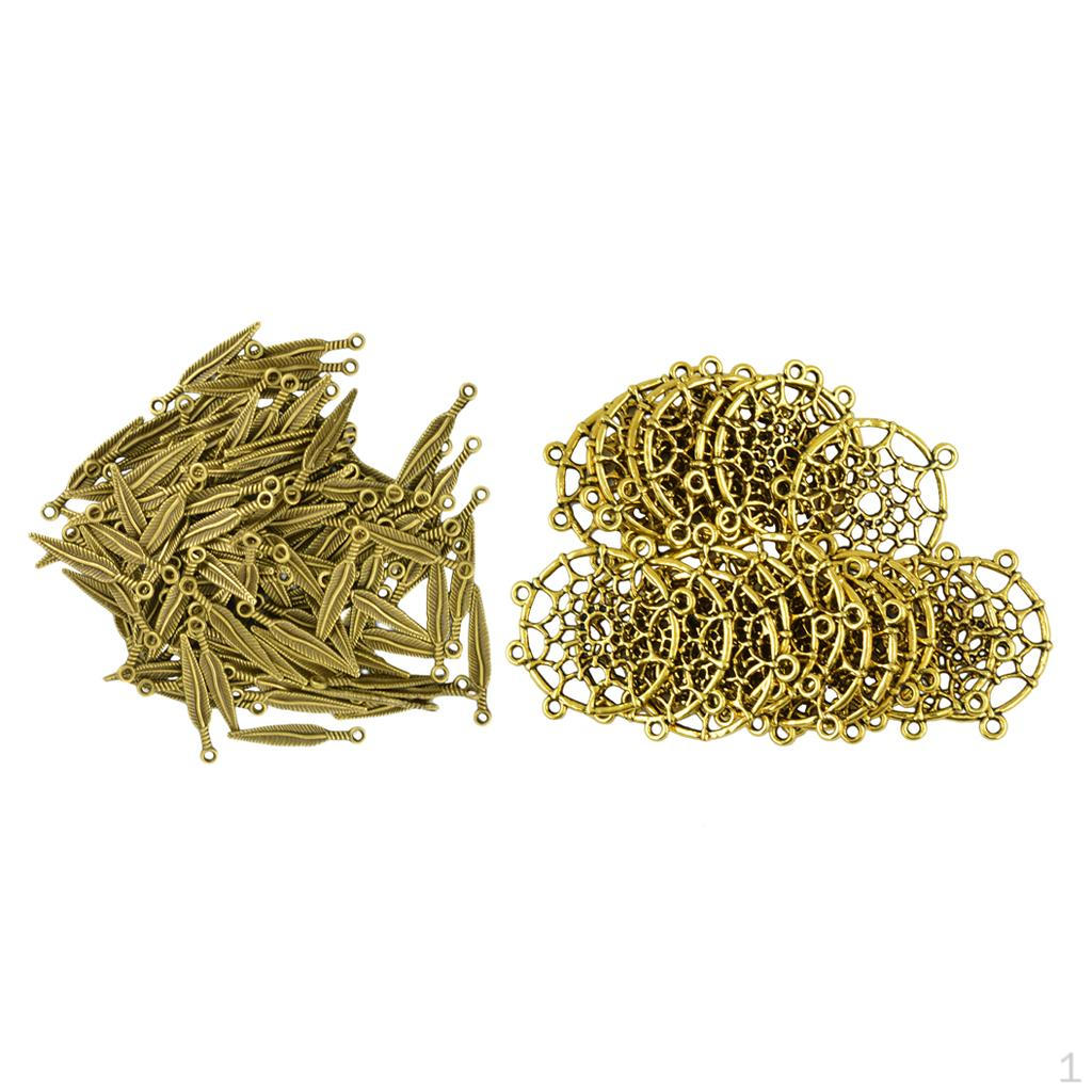 120шт подвески в виде листьев, подвески, фурнитура для изготовления ювелирных изделий