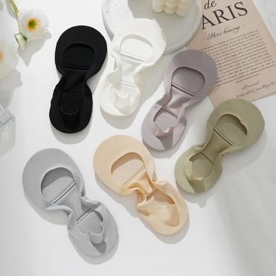 Женские нескользящие низкие носки-подкладки для обуви, стельки для свода стопы, невидимые мелкие носки-лодочки, мягкая губка, амортизирующая, режущая