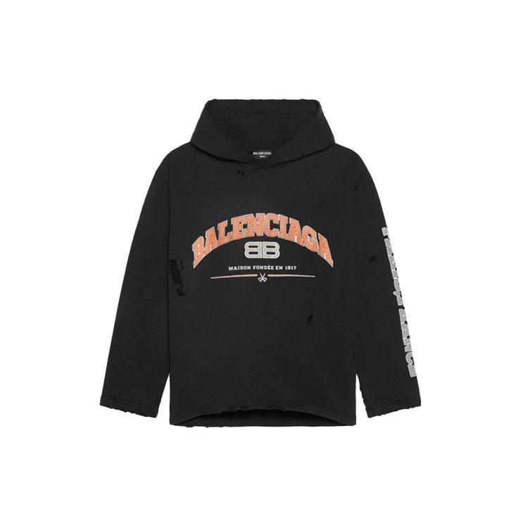 Balenciaga Свитшот Обычный крой Женский Черный 670946TLVJ30107