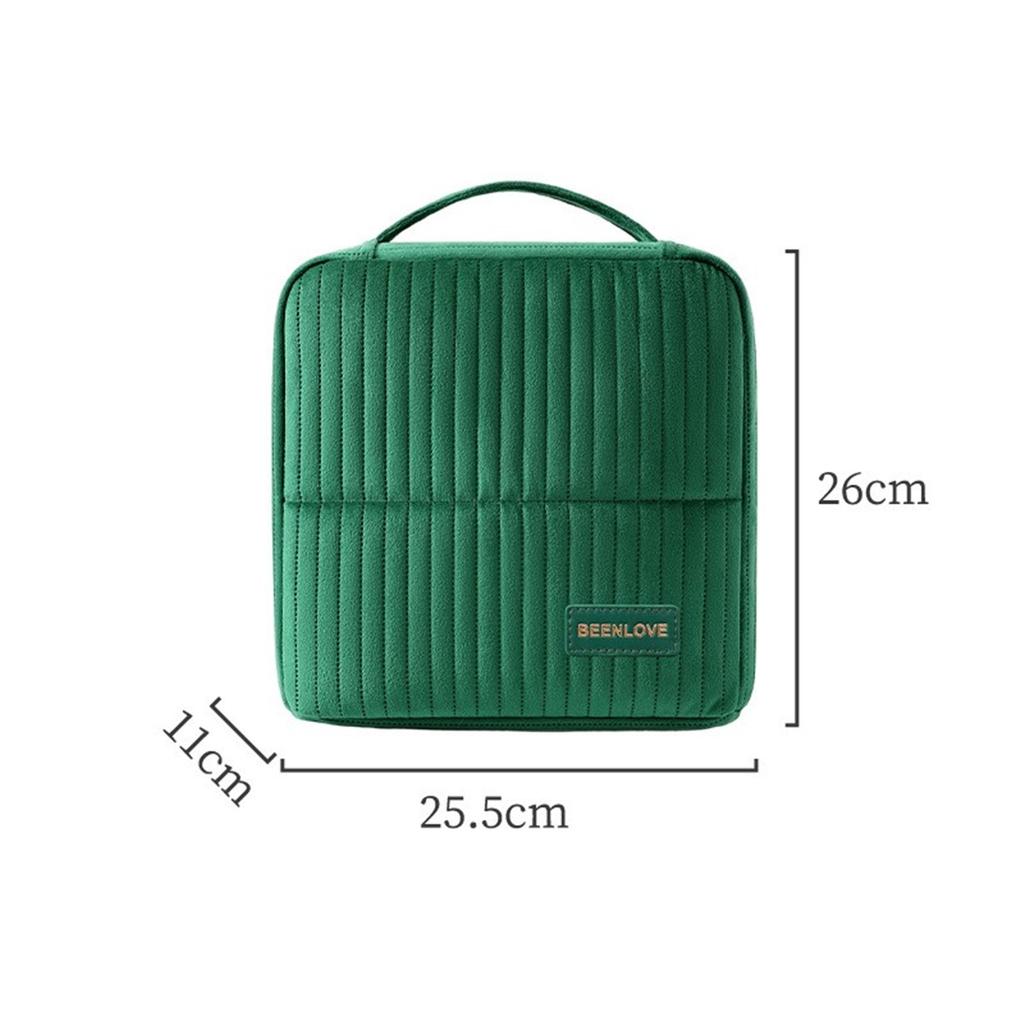 Standing-style Makeup Box, Large-capacity Portable Cosmetics Storage Box, Travel Makeup Bag, Ladies' Portable Cosmetics Box With Handle