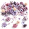 40Pcs Artificial Flowers Heads Silk Fake Flower for Home Decor Wedding Marriage Decoration Craft Cake Gifts Ornament Accessories
