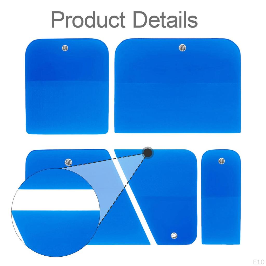 5 Pieces PPF Squeegees Accessories Easy To Use TPU Coating Scrapers for Cars Paint
