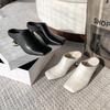 Women's Slippers Square Toe Special-shaped Heel Women's Mules 2025 Spring Sling-Heel Formal Pumps Outdoor Zapatillas De Mujer