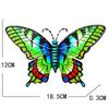 New Wrought Iron Butterfly Wall Decor Simulation Insect Ornament Garden Art Metal Hanging Pendant for Indoor Outdoor Wind Chimes