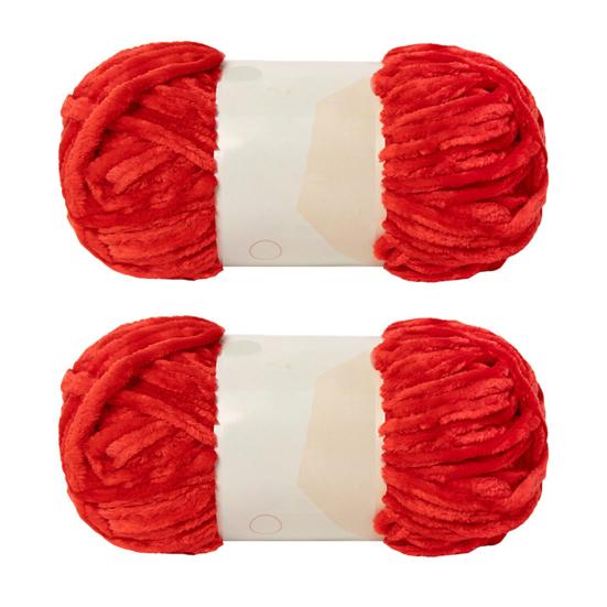 2 рулона пряжи из толстой пряжи синель для вязания крючком и спицами, пушистая пряжа синель для одеяла, шарфа, шапки, ткацкого ремесла