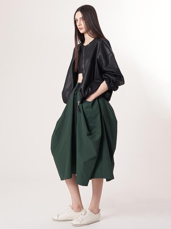 ATHPLATFORM Aw52Pt36 Tech Flare Pants_Dark Green