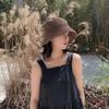 Casual Holiday Women's Fashion Cap Fisherman Hat Sunscreen Hats Hand-woven Bucket Straw Beach Hat