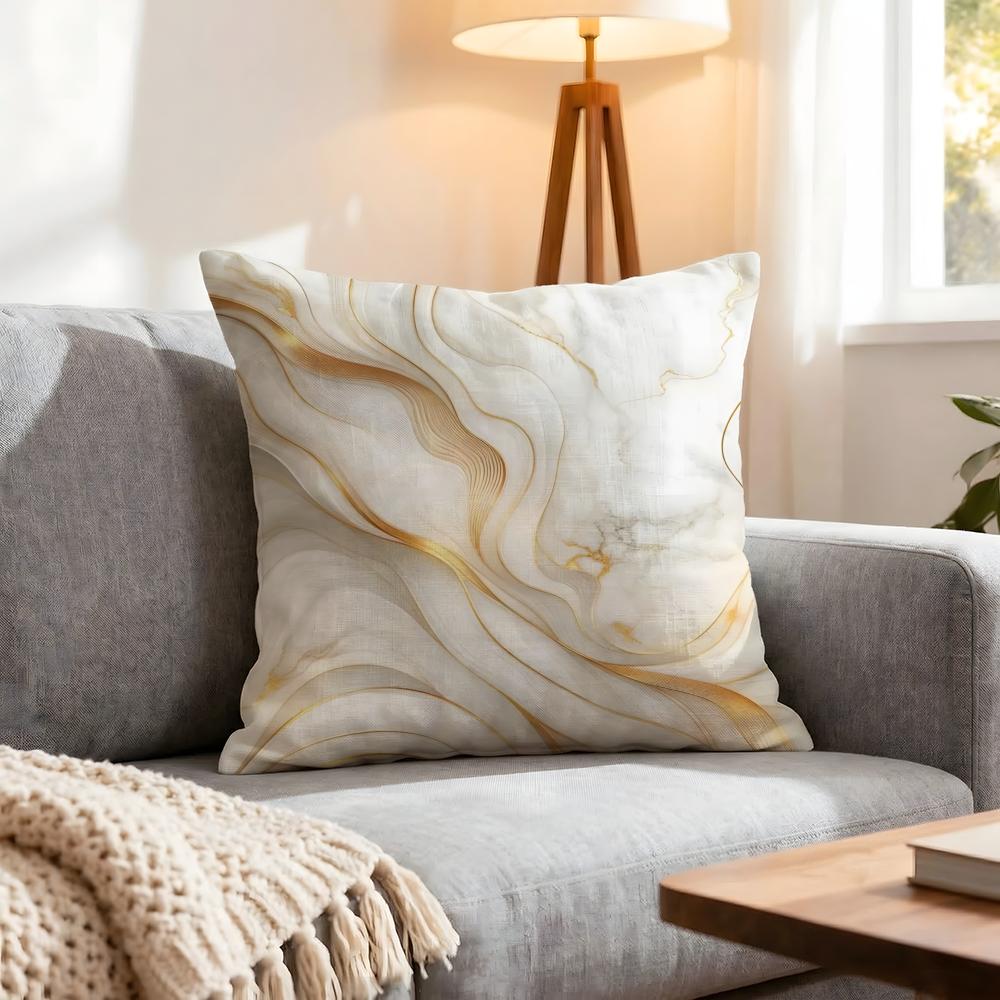 Pattern Simple white marble Cushion Cover Pcs Decorative Covers Soft Cushion Case for Sofa Couch Decor x x Pillowcases