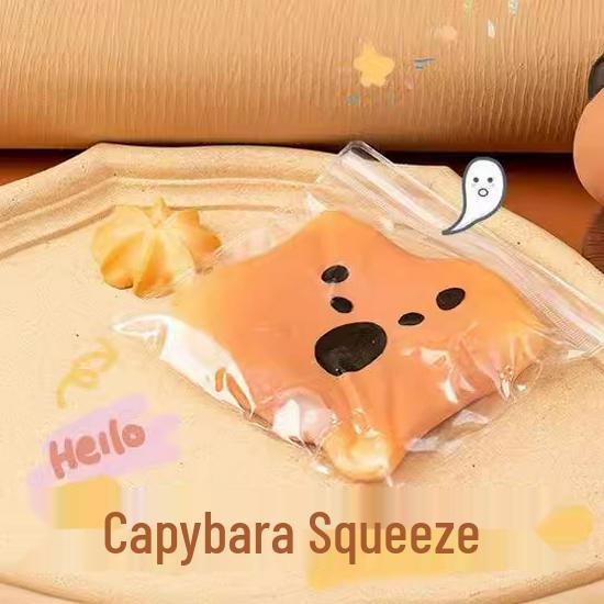 Милая капибара и рыба-фугу сквиши для снятия стресса игрушка для рюкзака