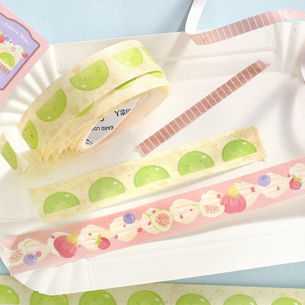 3Pcs School Stationery Decorative Adhesive Tape Stickers Masking Tapes Students