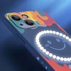 Для Magsafe силиконовый чехол для телефона iPhone 16 Pro Max Graffiti Magnetic Magsafe чехол для Apple 15 13 12 Pro Max 14 16 Pro 7 8 Plus SE 2022 Fundas