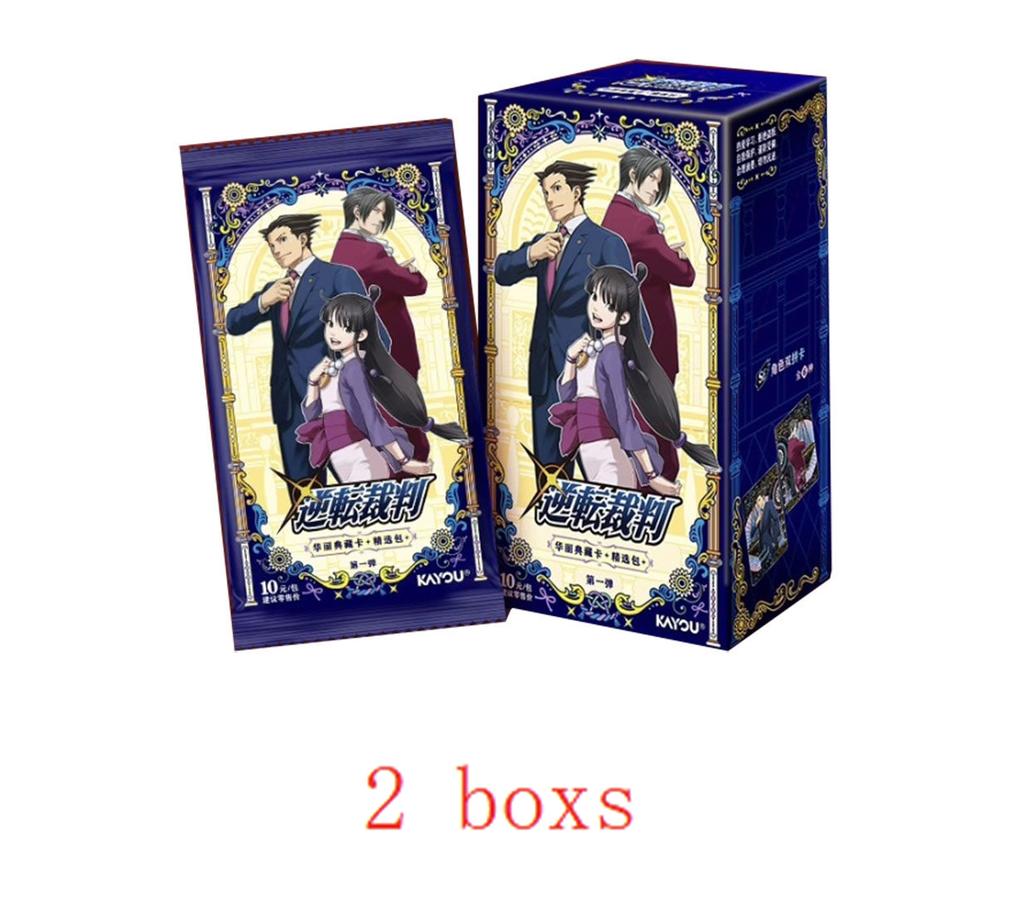 Ace Attorney Карты Изысканная Делюкс Коллекционная Коллекция Пачка 1-е Издание Аниме Коллекционные Коллекционные Карты Аниме Периферия Подарок Игрушка