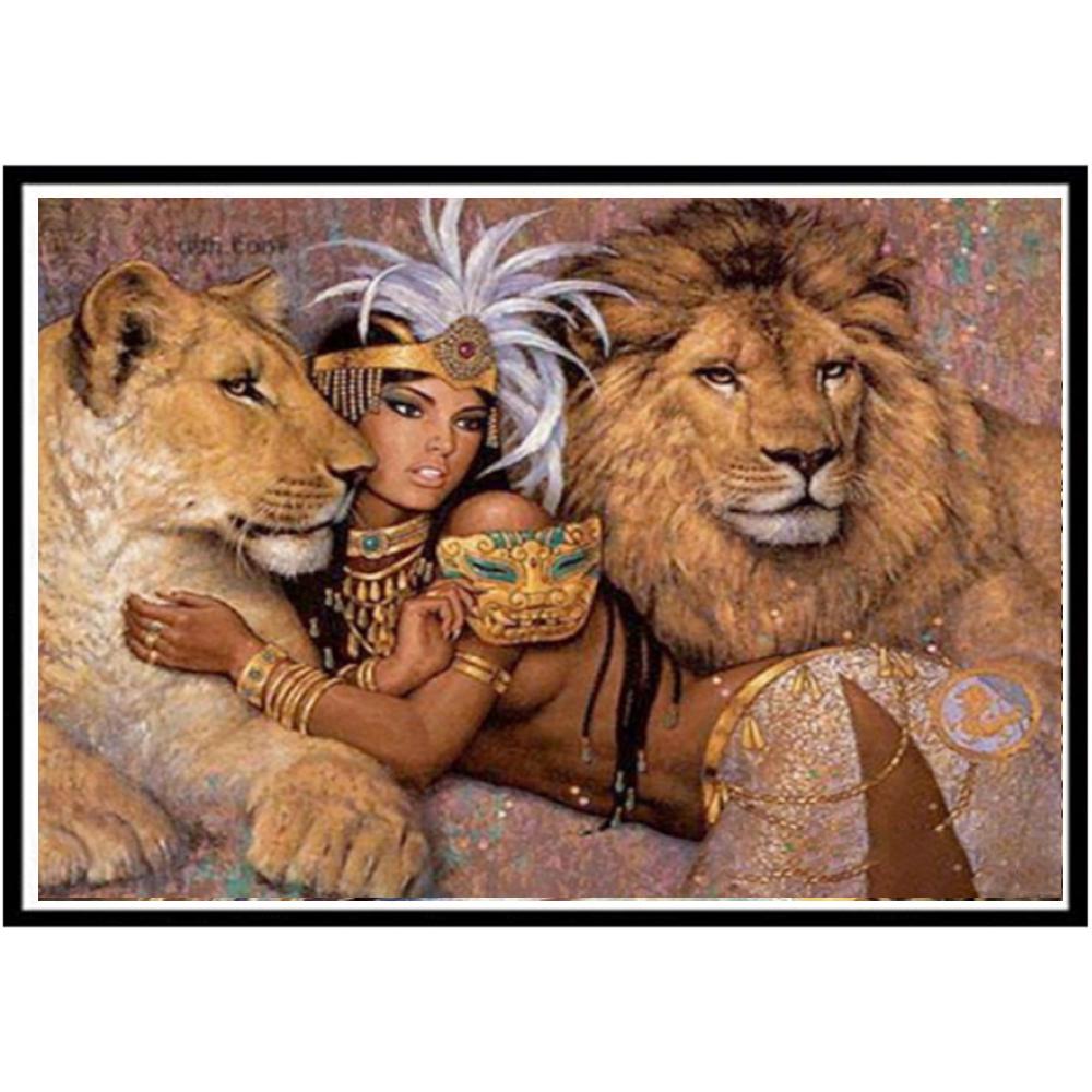 5D Diamond Painting Diy Beauty Animal Pattern Full Diamond Handmade Diamond Embroidery Mosaic Home Living Room Decoration Gift