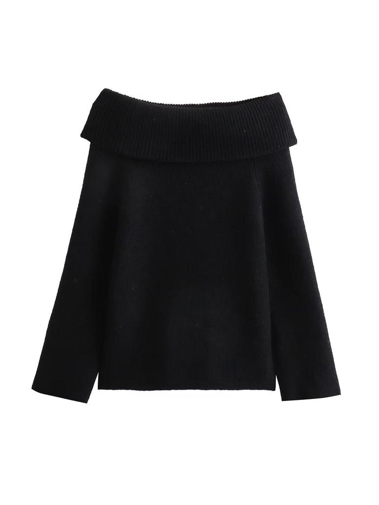 Женские свитера с открытыми плечами, с длинным рукавом, объемные, ребристые, трикотажные, на выход, весна-осень, топы, блузки, модные свободные свитера, топы для женщин