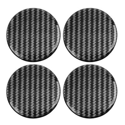 Наклейка на центральную крышку колеса Наклейка на колесо Прозрачная смола Углеродное волокно Упаковка из 4 штук 50 мм