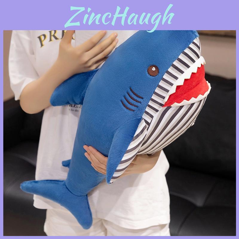 Shark Body Plush Toy With Cartoon Design For Cozy Sleep Support