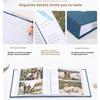 Without Discoloration Sticking Stylish Elegant Fabric Cover With Frame Photo Album Holds 200 6-inch Photo Album