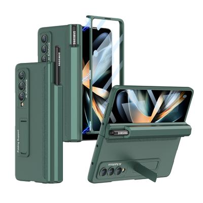 Защита от падения Магнитный чехол с полным покрытием для Samsung Galaxy Z Fold4 5G Fold 4 Fold3 Fold 3 Zfold4 Zfold3 Закаленная стеклянная пленка
