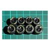 1/64 Custom Wheels for 4 Cars Black & Silver Rim Mesh & 5 Spokes