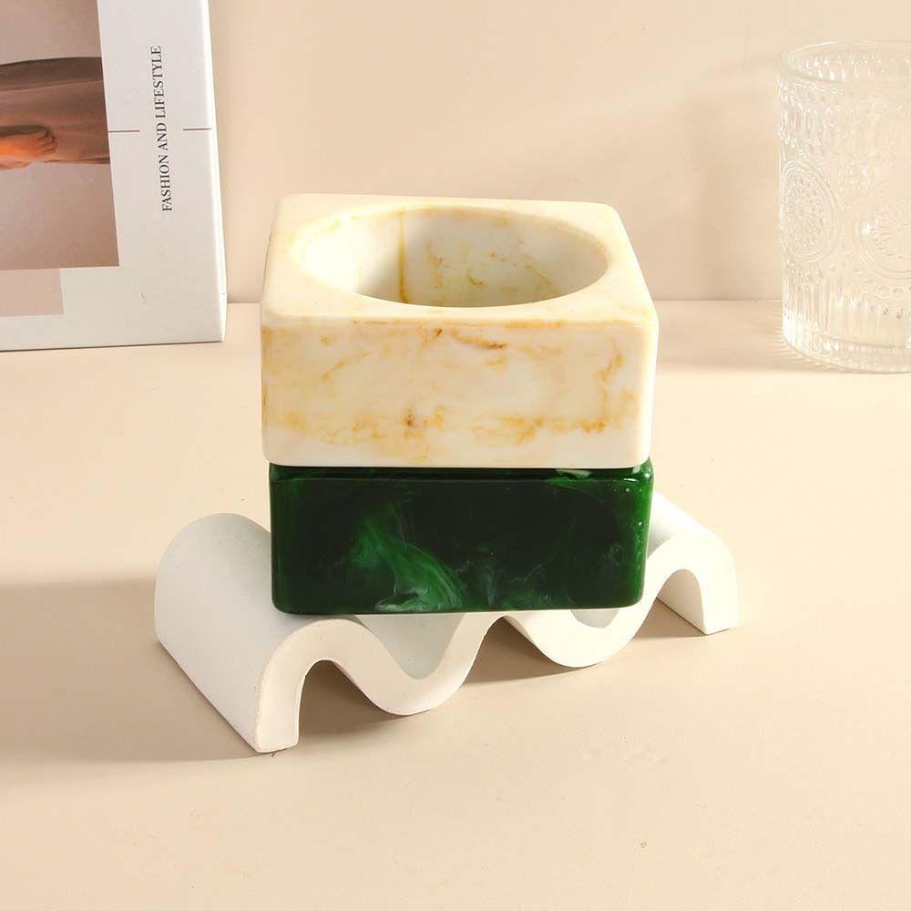 Wave Chunky Bracelets Geometric Retro Hand Ring Wide Resin Bracelet Bangles Jewelry Accessories
