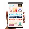 Первое появление в 2024 BNCF Bpad Mini Планшет Android 14 Snapdragon 685 Widevine L1 FHD IPS 1920x1200 4G раздельное лицо свет приближение серый 8,4 дюйма, (8