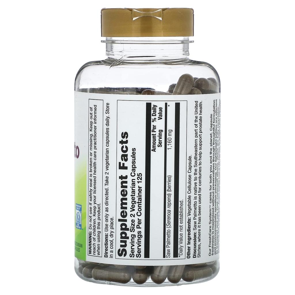 Nature'S Life, Saw Palmetto Berry, Veggie Capsules, 250 (580Mg Per Capsule)