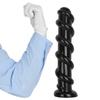 Super Large Threaded Masturbator Black PVC Butt Plug Dildo Anal Fisting Sex Toy Realistic Penis Big Dick
