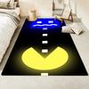 Ковер с тематикой игры Pac-Man, нескользящий, круглый, для игровой комнаты, спальни, гостиной, напольный коврик, декор